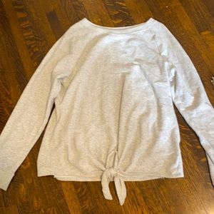 Cute sweater with tie